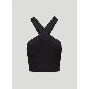 Aritizia Babaton Sculpt Knit Criss Cross Cropped Tank